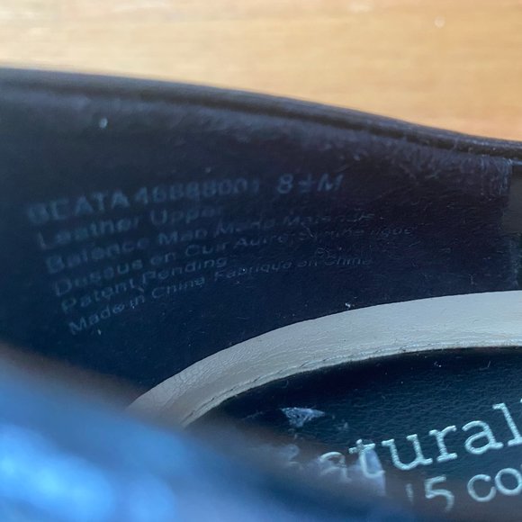 Naturalizer Beata Black Leather Wedges - Picture 4 of 4